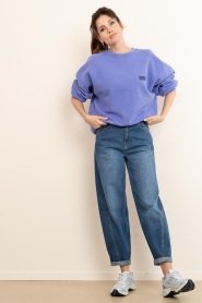 American Vintage |  Soft sweater Plizzy | purple | Picture 3