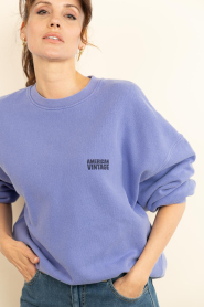 American Vintage |  Soft sweater Plizzy | purple | Picture 9