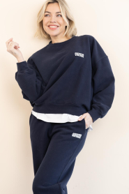 American Vintage |  Soft sweater Plizzy | dark blue | Picture 4