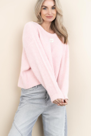 American Vintage :  Oversized sweater East | pink - img2