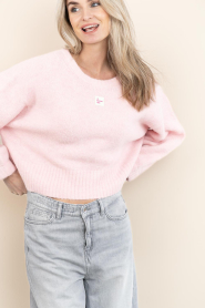 American Vintage :  Oversized sweater East | pink - img4