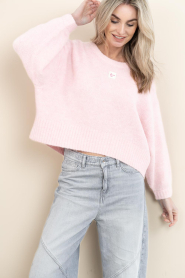 American Vintage :  Oversized sweater East | pink - img5
