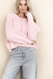 American Vintage :  Oversized sweater East | pink - img6