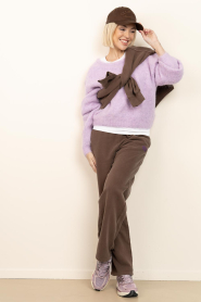 American Vintage |  Soft jogging pants Plizzy | brown | Picture 3