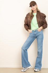 American Vintage :  Alpaca fluffy sweater Niby | green  - img3