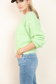 American Vintage :  Alpaca fluffy sweater Niby | green  - img7