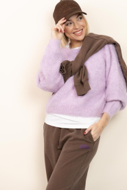 American Vintage |  Alpaca fluffy sweater Niby | purple | Picture 2