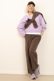 American Vintage |  Alpaca fluffy sweater Niby | purple | Picture 3