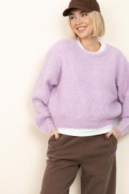 American Vintage |  Alpaca fluffy sweater Niby | purple | Picture 6
