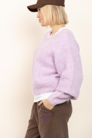American Vintage |  Alpaca fluffy sweater Niby | purple | Picture 7