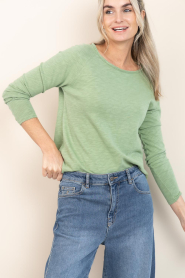 American Vintage |  Basic ronde hals T-shirt Sonoma | green | Picture 2