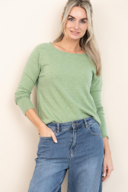 American Vintage |  Basic ronde hals T-shirt Sonoma | green | Picture 3
