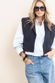 A. Kjaerbede :  Sunglasses with oversized frame Kaya | brown - img3