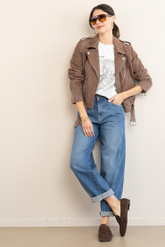 Toral :  Suede loafers Penny | brown - img3