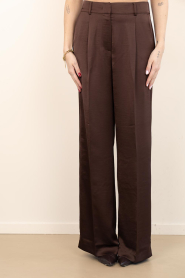 Dante6 :  Satin trousers | brown  - img5