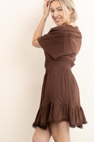 Dante6 |  Mini dress Geroux | brown | Picture 6
