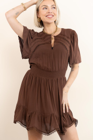 Dante6 |  Mini dress Geroux | brown | Picture 7