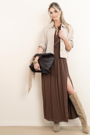 Dante6 |  Maxi dress Geroux | brown | Picture 3