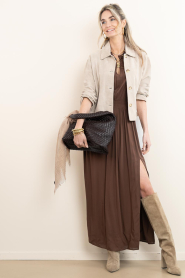 Dante6 |  Maxi dress Geroux | brown | Picture 4