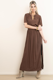 Dante6 |  Maxi dress Geroux | brown | Picture 7
