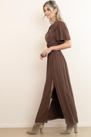 Dante6 |  Maxi dress Geroux | brown | Picture 8