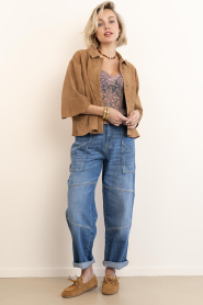 Alter Ego |  Suede blouse Luana | camel | Picture 3