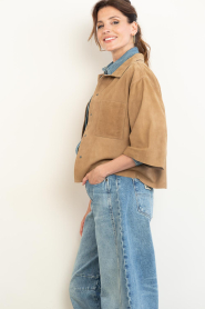 Alter Ego :  Suede blouse Luana | camel - img7