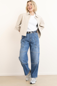 Alter Ego |  Leather blouse Mila | natural | Picture 3