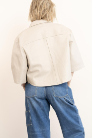 Alter Ego |  Leather blouse Mila | natural | Picture 9