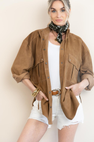 Alter Ego |  Suede blouse/jacket Haya | camel | Picture 6