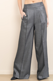 Est'Seven |  High waist glitter trousers Jildau | grey | Picture 6
