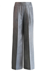 Est'Seven |  High waist glitter trousers Jildau | grey | Picture 1