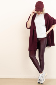 Deblon :  Long cashmere mix cardigan Florence | burgundy - img4