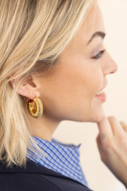 Little Soho :  Earrings Cobra Small | gold - img3