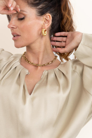 Little Soho :  Earrings Cobra Small | gold - img2