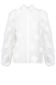 Aaiko |  Blouse with embroidery Lien | natural | Picture 1