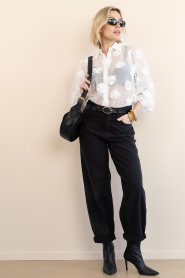 Aaiko |  Blouse with embroidery Lien | natural | Picture 3