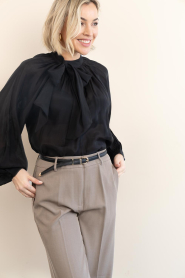 Copenhagen Muse |  Blouse with bow detail Tilly | black | Picture 6