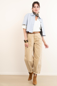 Little Soho :  Shawl with leopard print Leopard | animal print - img6