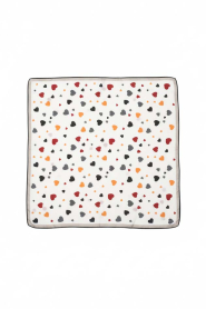 Little Soho |  Shawl with print Loves | multi