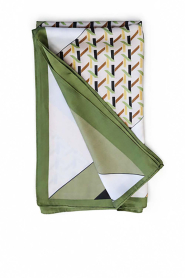 Little Soho :  Shawl with print Geo | green - img5