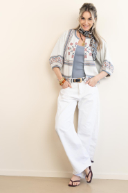 Lois Jeans |  Balloon jeans Aliana L34 | white | Picture 2