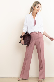 BOW19 :  Braided faux leather shopper Mia Large | burgundy - img4