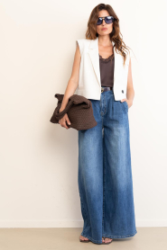 BOW19 :  Braided faux suede bag Mia Square | brown - img3