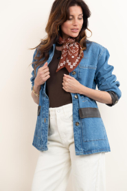 BOW19 :  Scarf with print Paisley | camel - img6