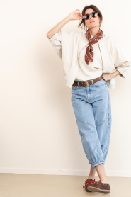 BOW19 :  Scarf with print Paisley | camel - img5