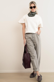 BOW19 :  Scarf with print Paisley | green - img5