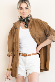 BOW19 :  Scarf with print Paisley | green - img2