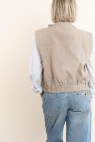 Co'Couture :  Sleeveless waistcoat Marlo | taupe - img8