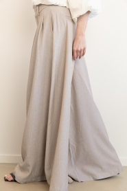 Co'Couture |  Ultra wide leg pantalon Marlo | taupe  | Picture 7